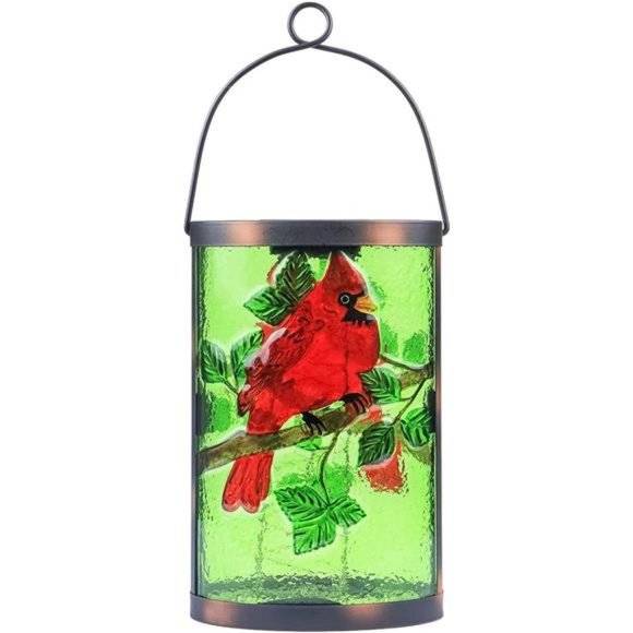 Hanging Solar Lantern Outdoor Decorative Waterproof LED Solar Cardinal Lights - Picture 7 of 7